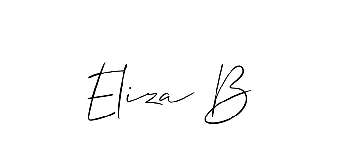 Make a short Eliza B signature style. Manage your documents anywhere anytime using Allison_Script. Create and add eSignatures, submit forms, share and send files easily. Eliza B signature style 2 images and pictures png