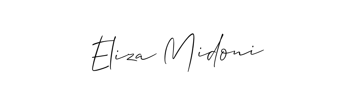 See photos of Eliza Midoni official signature by Spectra . Check more albums & portfolios. Read reviews & check more about Allison_Script font. Eliza Midoni signature style 2 images and pictures png