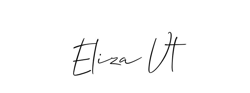 Make a beautiful signature design for name Eliza Vt. Use this online signature maker to create a handwritten signature for free. Eliza Vt signature style 2 images and pictures png