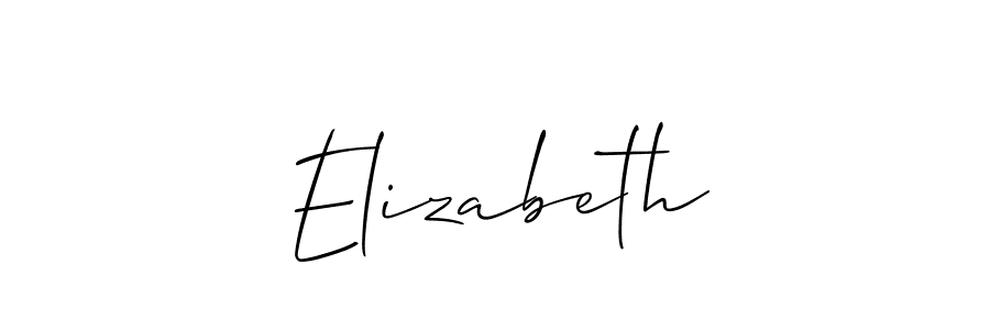 Make a short Elizabeth signature style. Manage your documents anywhere anytime using Allison_Script. Create and add eSignatures, submit forms, share and send files easily. Elizabeth signature style 2 images and pictures png