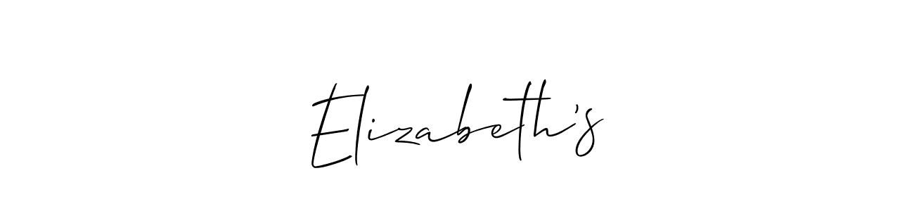 Also You can easily find your signature by using the search form. We will create Elizabeth’s name handwritten signature images for you free of cost using Allison_Script sign style. Elizabeth’s signature style 2 images and pictures png