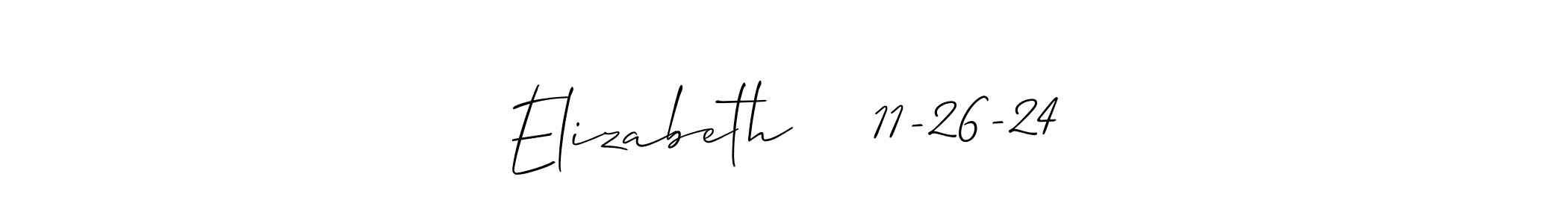 Make a beautiful signature design for name Elizabeth    11-26-24. Use this online signature maker to create a handwritten signature for free. Elizabeth    11-26-24 signature style 2 images and pictures png