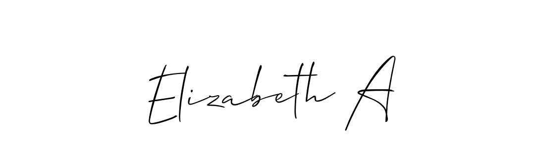 Best and Professional Signature Style for Elizabeth A. Allison_Script Best Signature Style Collection. Elizabeth A signature style 2 images and pictures png
