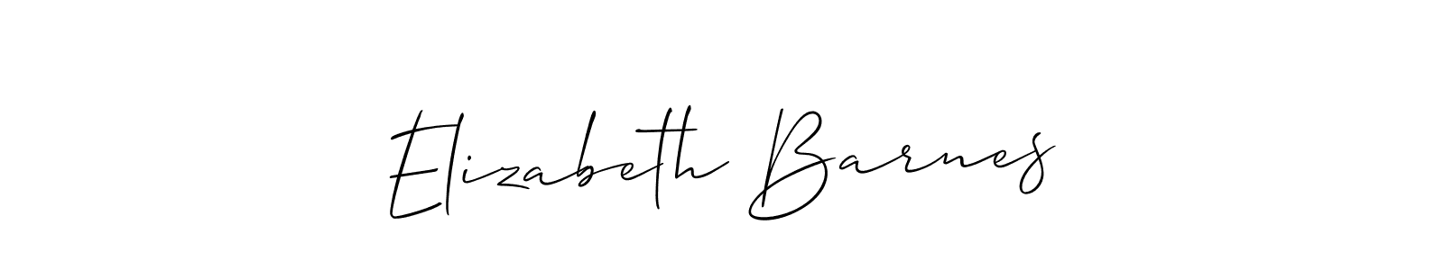 Design your own signature with our free online signature maker. With this signature software, you can create a handwritten (Allison_Script) signature for name Elizabeth Barnes. Elizabeth Barnes signature style 2 images and pictures png