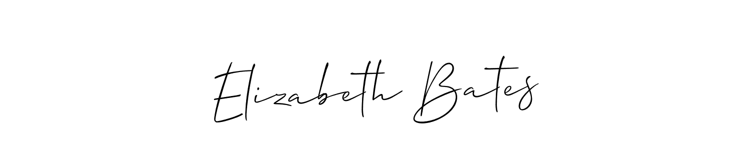 How to make Elizabeth Bates name signature. Use Allison_Script style for creating short signs online. This is the latest handwritten sign. Elizabeth Bates signature style 2 images and pictures png
