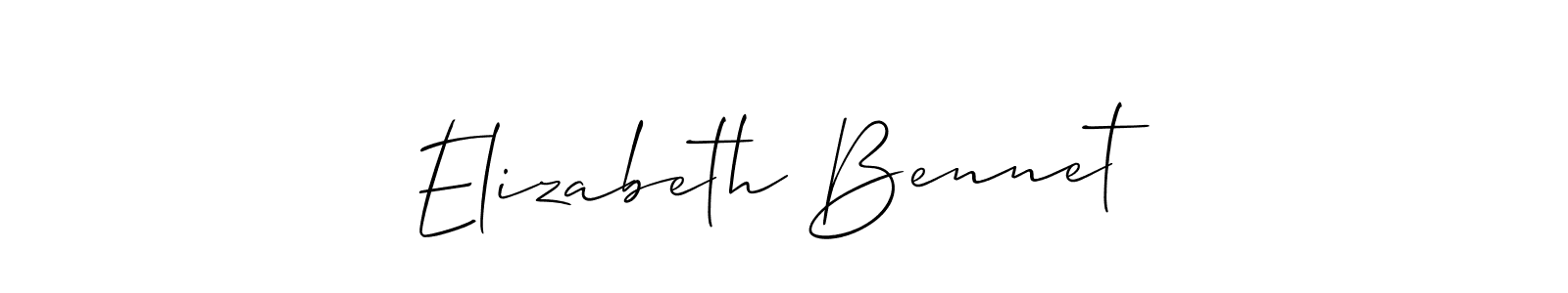 Once you've used our free online signature maker to create your best signature Allison_Script style, it's time to enjoy all of the benefits that Elizabeth Bennet name signing documents. Elizabeth Bennet signature style 2 images and pictures png