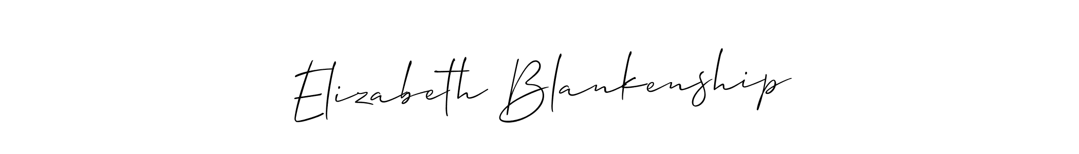 The best way (Allison_Script) to make a short signature is to pick only two or three words in your name. The name Elizabeth Blankenship include a total of six letters. For converting this name. Elizabeth Blankenship signature style 2 images and pictures png