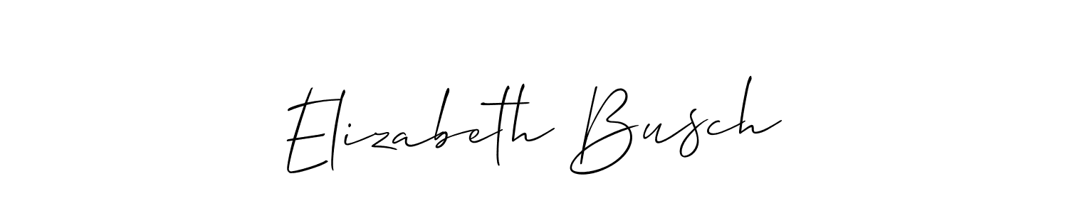 Elizabeth Busch stylish signature style. Best Handwritten Sign (Allison_Script) for my name. Handwritten Signature Collection Ideas for my name Elizabeth Busch. Elizabeth Busch signature style 2 images and pictures png