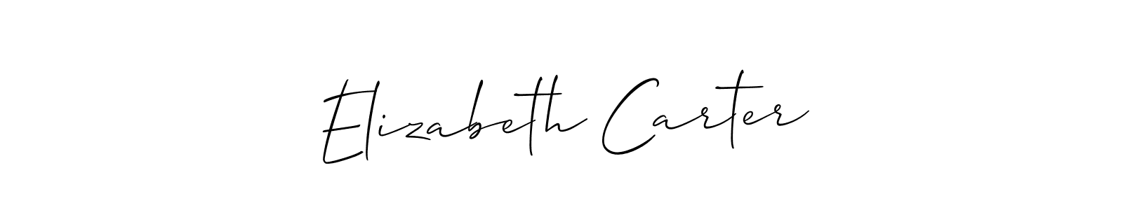 Make a beautiful signature design for name Elizabeth Carter. With this signature (Allison_Script) style, you can create a handwritten signature for free. Elizabeth Carter signature style 2 images and pictures png