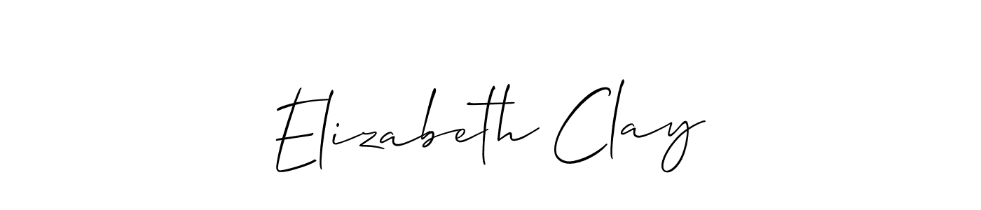 Design your own signature with our free online signature maker. With this signature software, you can create a handwritten (Allison_Script) signature for name Elizabeth Clay. Elizabeth Clay signature style 2 images and pictures png