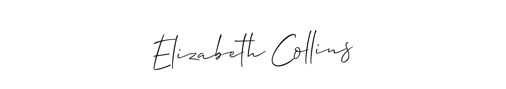 Create a beautiful signature design for name Elizabeth Collins. With this signature (Allison_Script) fonts, you can make a handwritten signature for free. Elizabeth Collins signature style 2 images and pictures png