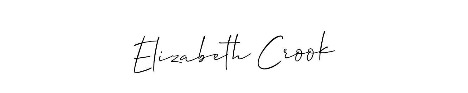 This is the best signature style for the Elizabeth Crook name. Also you like these signature font (Allison_Script). Mix name signature. Elizabeth Crook signature style 2 images and pictures png