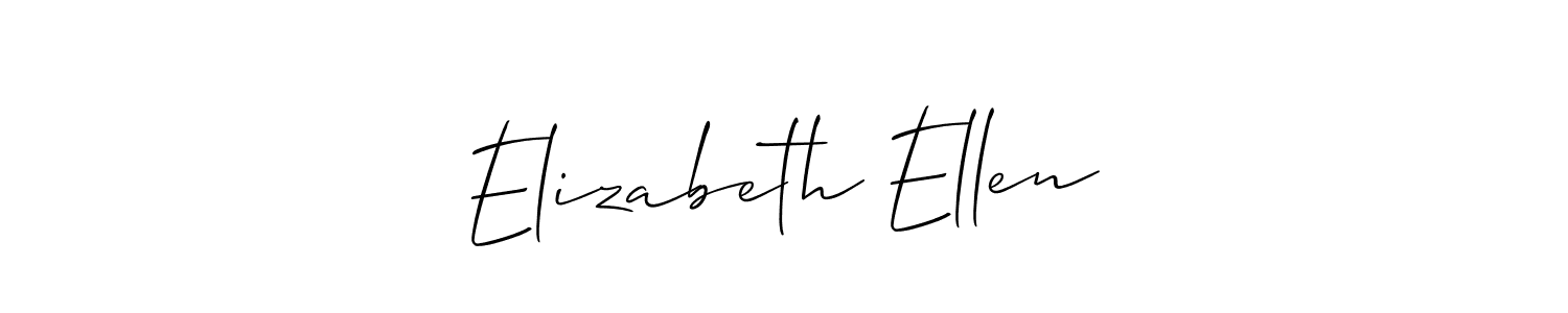 Best and Professional Signature Style for Elizabeth Ellen. Allison_Script Best Signature Style Collection. Elizabeth Ellen signature style 2 images and pictures png