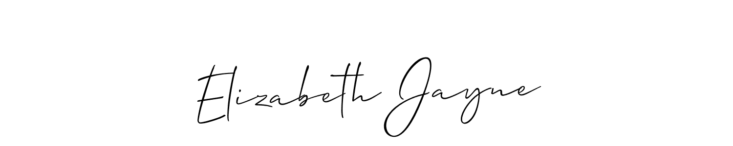 How to make Elizabeth Jayne name signature. Use Allison_Script style for creating short signs online. This is the latest handwritten sign. Elizabeth Jayne signature style 2 images and pictures png