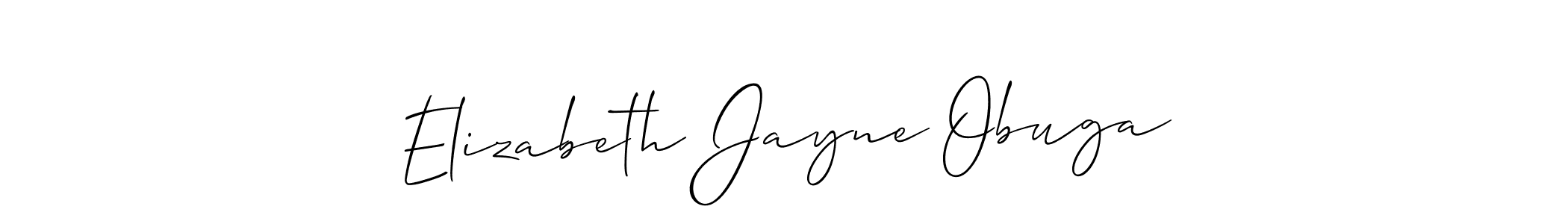 Best and Professional Signature Style for Elizabeth Jayne Obuga. Allison_Script Best Signature Style Collection. Elizabeth Jayne Obuga signature style 2 images and pictures png