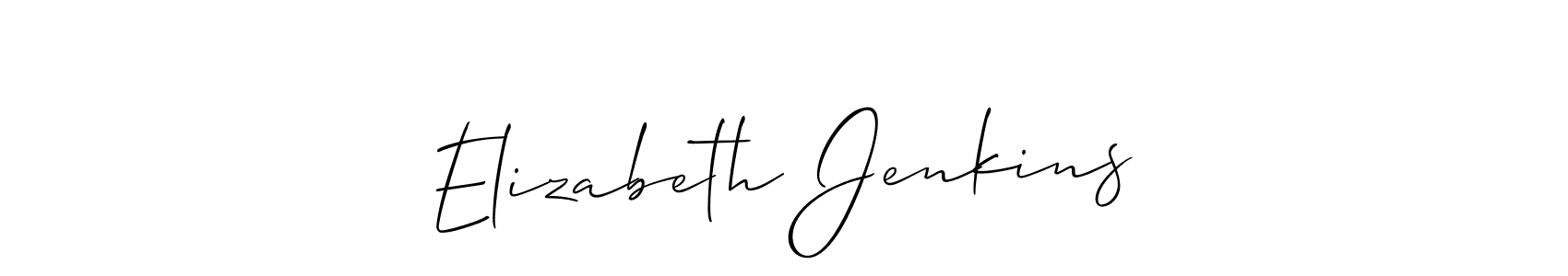 Also You can easily find your signature by using the search form. We will create Elizabeth Jenkins name handwritten signature images for you free of cost using Allison_Script sign style. Elizabeth Jenkins signature style 2 images and pictures png