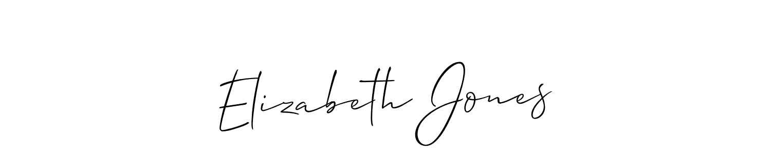 This is the best signature style for the Elizabeth Jones name. Also you like these signature font (Allison_Script). Mix name signature. Elizabeth Jones signature style 2 images and pictures png