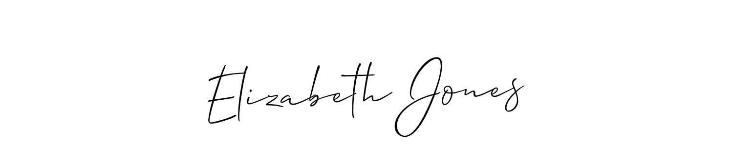 This is the best signature style for the Elizabeth Jones name. Also you like these signature font (Allison_Script). Mix name signature. Elizabeth Jones signature style 2 images and pictures png