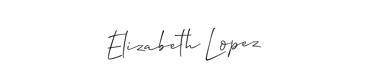 Check out images of Autograph of Elizabeth Lopez name. Actor Elizabeth Lopez Signature Style. Allison_Script is a professional sign style online. Elizabeth Lopez signature style 2 images and pictures png