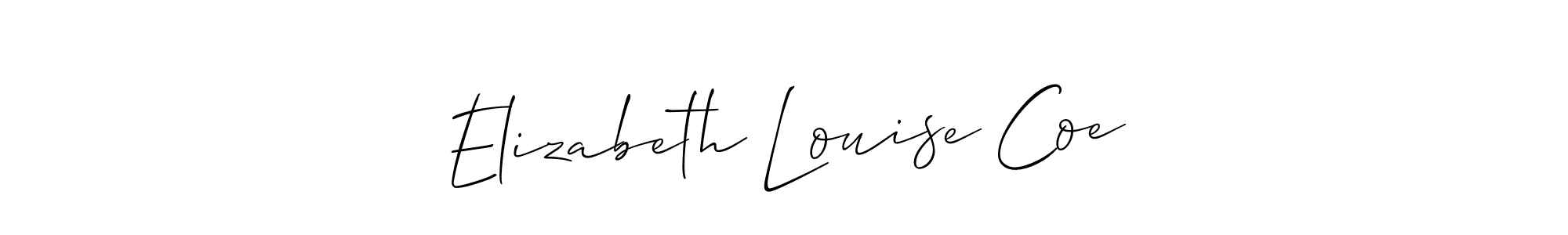 You can use this online signature creator to create a handwritten signature for the name Elizabeth Louise Coe. This is the best online autograph maker. Elizabeth Louise Coe signature style 2 images and pictures png