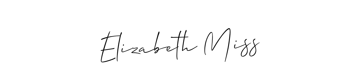 Once you've used our free online signature maker to create your best signature Allison_Script style, it's time to enjoy all of the benefits that Elizabeth Miss name signing documents. Elizabeth Miss signature style 2 images and pictures png