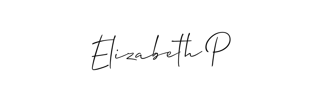 Best and Professional Signature Style for Elizabeth P. Allison_Script Best Signature Style Collection. Elizabeth P signature style 2 images and pictures png
