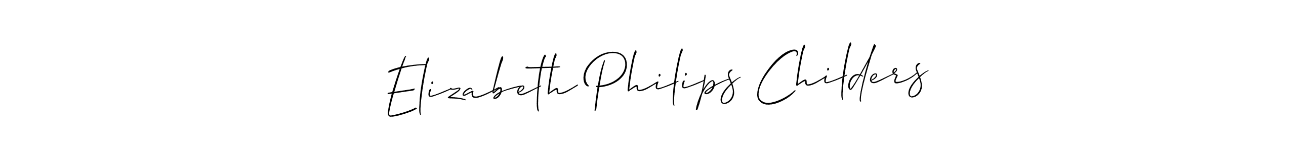 Best and Professional Signature Style for Elizabeth Philips Childers. Allison_Script Best Signature Style Collection. Elizabeth Philips Childers signature style 2 images and pictures png
