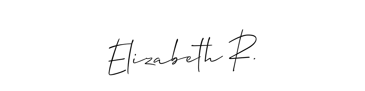 Best and Professional Signature Style for Elizabeth R.. Allison_Script Best Signature Style Collection. Elizabeth R. signature style 2 images and pictures png