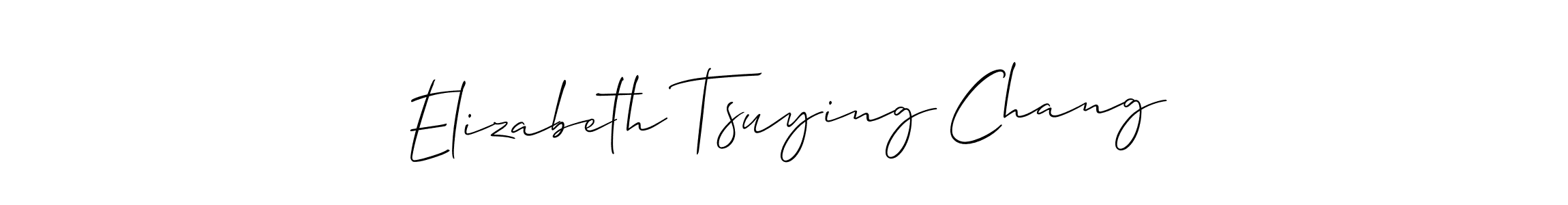 See photos of Elizabeth Tsuying Chang official signature by Spectra . Check more albums & portfolios. Read reviews & check more about Allison_Script font. Elizabeth Tsuying Chang signature style 2 images and pictures png