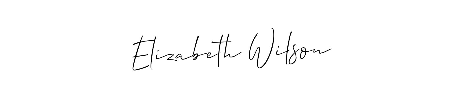 Use a signature maker to create a handwritten signature online. With this signature software, you can design (Allison_Script) your own signature for name Elizabeth Wilson. Elizabeth Wilson signature style 2 images and pictures png