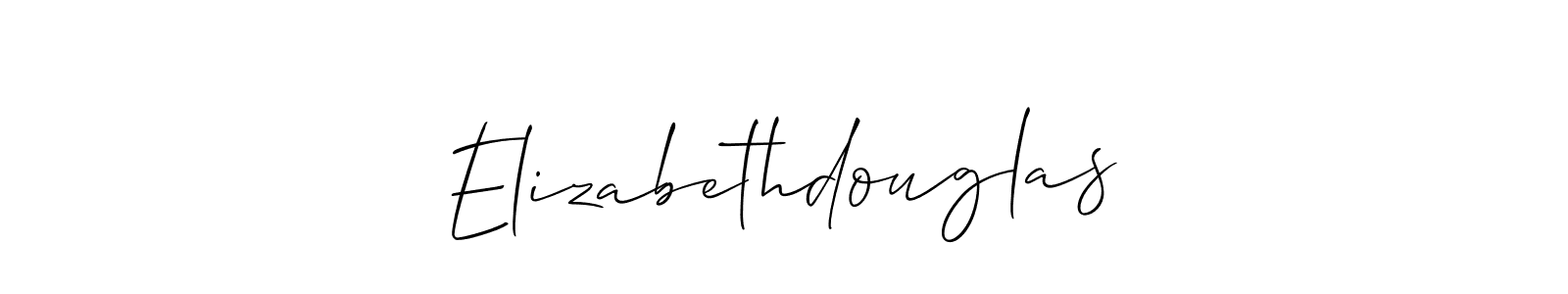 It looks lik you need a new signature style for name Elizabethdouglas. Design unique handwritten (Allison_Script) signature with our free signature maker in just a few clicks. Elizabethdouglas signature style 2 images and pictures png