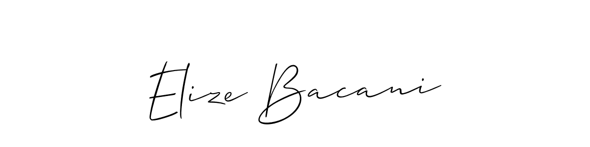 You can use this online signature creator to create a handwritten signature for the name Elize Bacani. This is the best online autograph maker. Elize Bacani signature style 2 images and pictures png