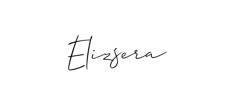 How to Draw Elizsera signature style? Allison_Script is a latest design signature styles for name Elizsera. Elizsera signature style 2 images and pictures png