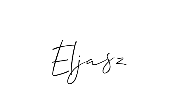 Create a beautiful signature design for name Eljasz. With this signature (Allison_Script) fonts, you can make a handwritten signature for free. Eljasz signature style 2 images and pictures png