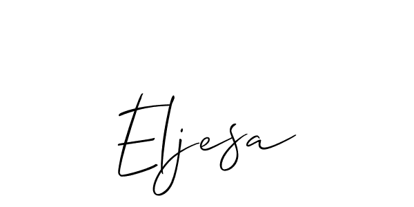 It looks lik you need a new signature style for name Eljesa. Design unique handwritten (Allison_Script) signature with our free signature maker in just a few clicks. Eljesa signature style 2 images and pictures png