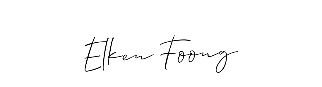 This is the best signature style for the Elken Foong name. Also you like these signature font (Allison_Script). Mix name signature. Elken Foong signature style 2 images and pictures png
