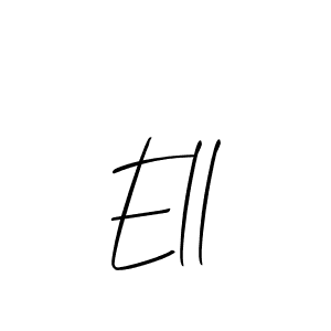 Design your own signature with our free online signature maker. With this signature software, you can create a handwritten (Allison_Script) signature for name Ell. Ell signature style 2 images and pictures png