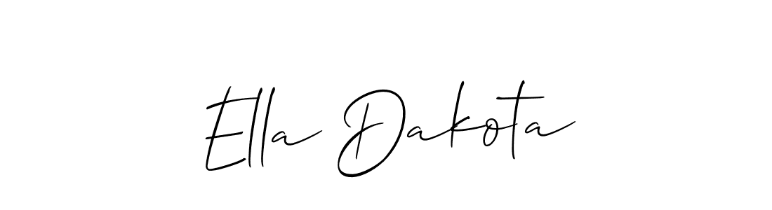 Allison_Script is a professional signature style that is perfect for those who want to add a touch of class to their signature. It is also a great choice for those who want to make their signature more unique. Get Ella Dakota name to fancy signature for free. Ella Dakota signature style 2 images and pictures png