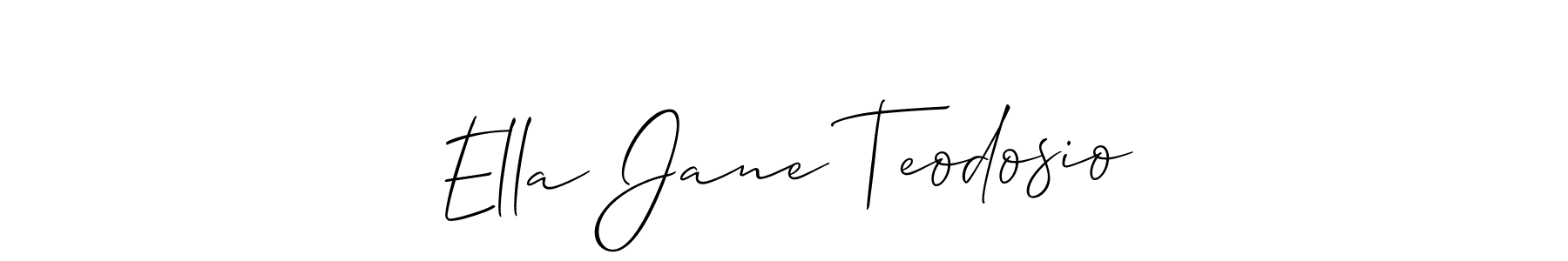 You can use this online signature creator to create a handwritten signature for the name Ella Jane Teodosio. This is the best online autograph maker. Ella Jane Teodosio signature style 2 images and pictures png