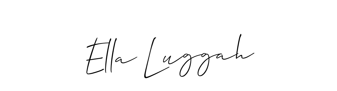 Allison_Script is a professional signature style that is perfect for those who want to add a touch of class to their signature. It is also a great choice for those who want to make their signature more unique. Get Ella Luggah name to fancy signature for free. Ella Luggah signature style 2 images and pictures png