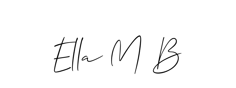 Best and Professional Signature Style for Ella M B. Allison_Script Best Signature Style Collection. Ella M B signature style 2 images and pictures png