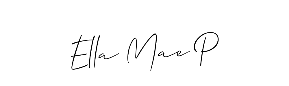 Also we have Ella Mae P name is the best signature style. Create professional handwritten signature collection using Allison_Script autograph style. Ella Mae P signature style 2 images and pictures png