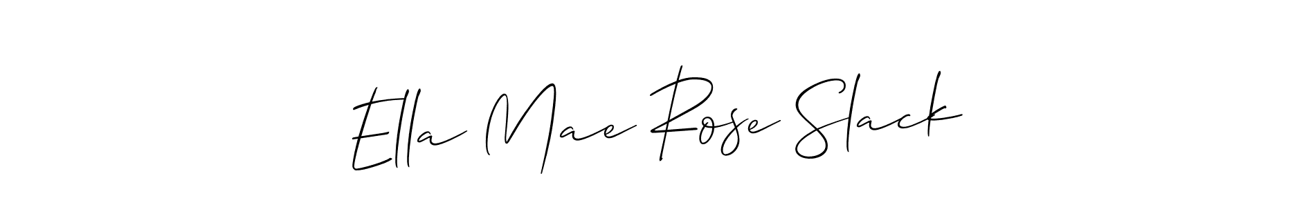 if you are searching for the best signature style for your name Ella Mae Rose Slack. so please give up your signature search. here we have designed multiple signature styles  using Allison_Script. Ella Mae Rose Slack signature style 2 images and pictures png