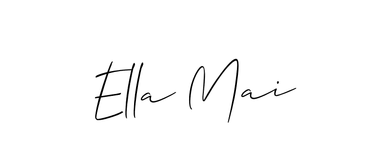 if you are searching for the best signature style for your name Ella Mai. so please give up your signature search. here we have designed multiple signature styles  using Allison_Script. Ella Mai signature style 2 images and pictures png