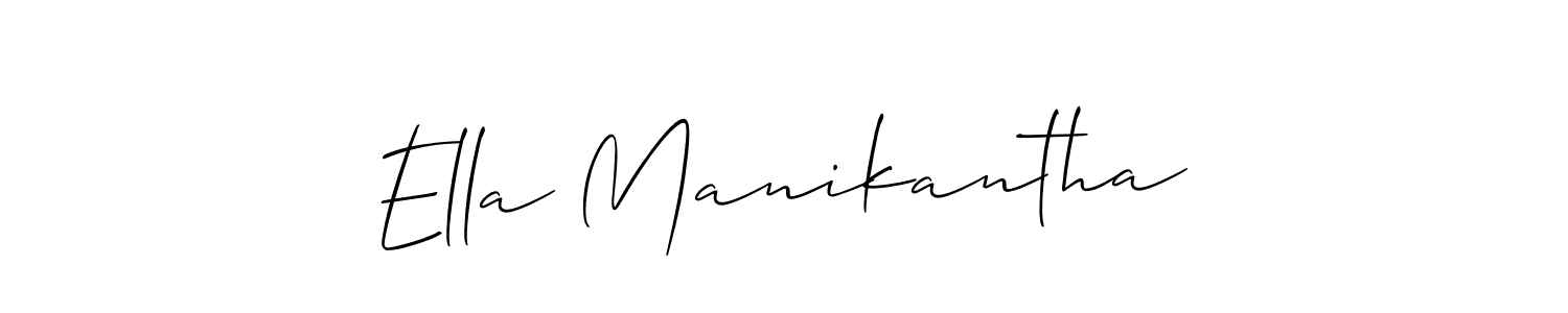 It looks lik you need a new signature style for name Ella Manikantha. Design unique handwritten (Allison_Script) signature with our free signature maker in just a few clicks. Ella Manikantha signature style 2 images and pictures png