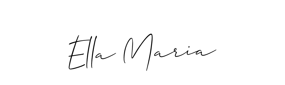 Design your own signature with our free online signature maker. With this signature software, you can create a handwritten (Allison_Script) signature for name Ella Maria. Ella Maria signature style 2 images and pictures png