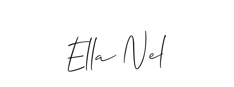 You can use this online signature creator to create a handwritten signature for the name Ella Nel. This is the best online autograph maker. Ella Nel signature style 2 images and pictures png