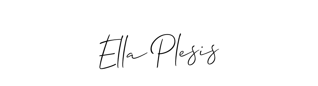 Allison_Script is a professional signature style that is perfect for those who want to add a touch of class to their signature. It is also a great choice for those who want to make their signature more unique. Get Ella Plesis name to fancy signature for free. Ella Plesis signature style 2 images and pictures png
