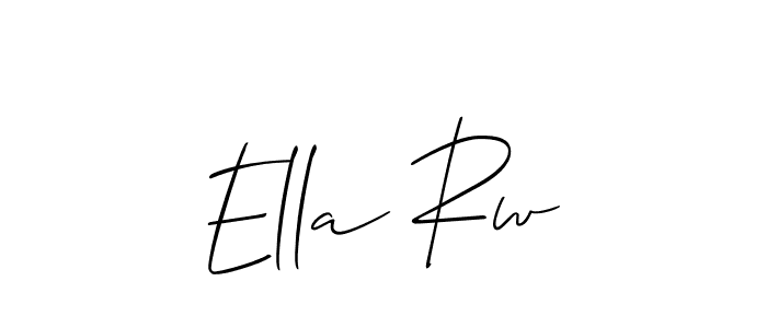 Best and Professional Signature Style for Ella Rw. Allison_Script Best Signature Style Collection. Ella Rw signature style 2 images and pictures png