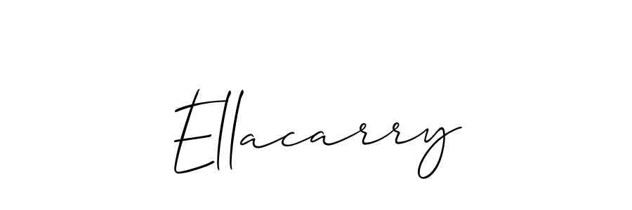 Use a signature maker to create a handwritten signature online. With this signature software, you can design (Allison_Script) your own signature for name Ellacarry. Ellacarry signature style 2 images and pictures png